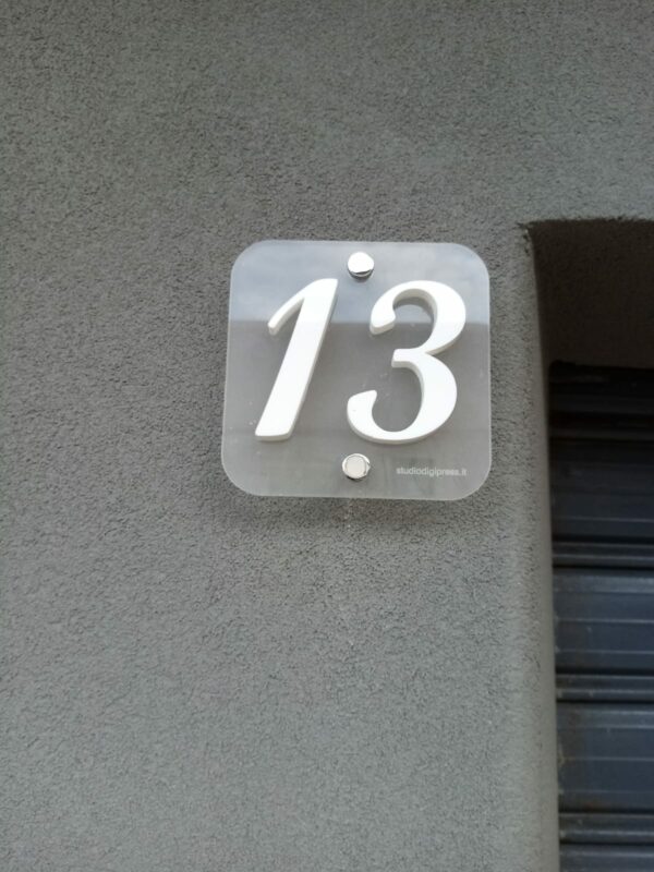 Numero Civico in Plexiglass - immagine 4